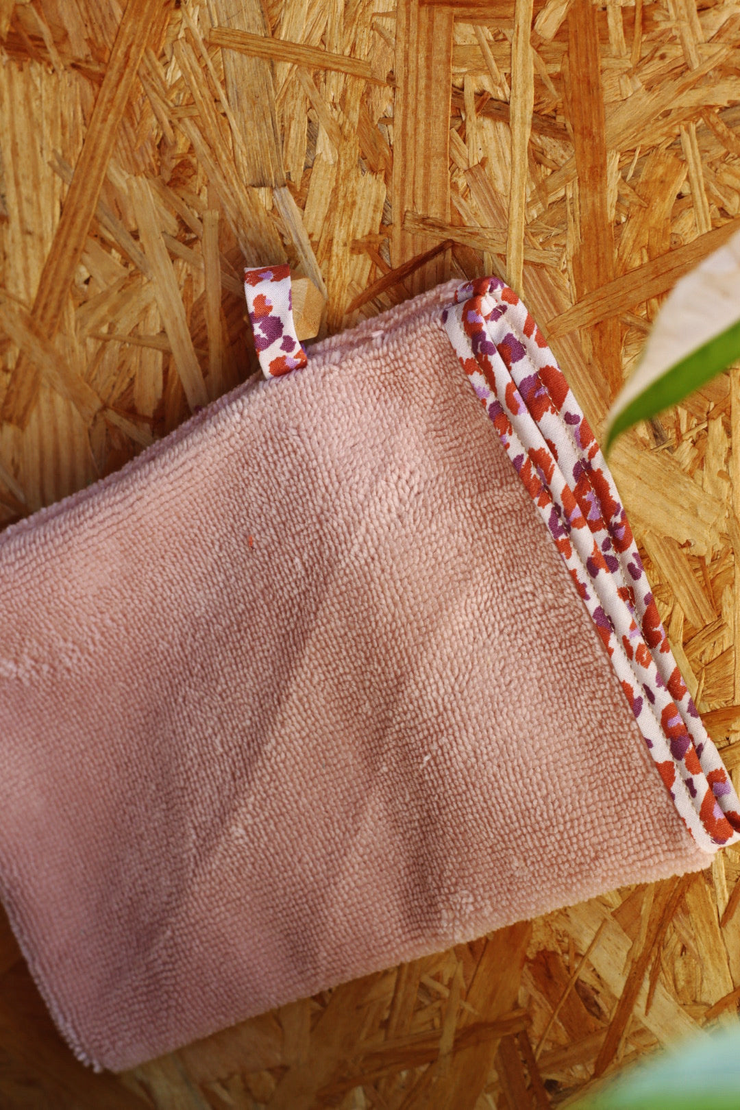 Gant de toilette en éponge de bambou et coton bio